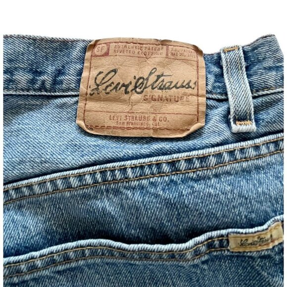Levis Strauss Signature Regular Fit Mens Sz 40 x 30 (Act 38 x 29) Straight Jeans - Picture 9 of 9